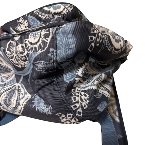 Spartina 449 blue  and Cream Floral tech Backpack - Picture 9 of 16